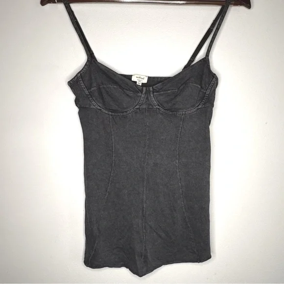 Y2K VINTAGE Aritzia Wilfred Bustier Tank Top Gray XS Excellent condition EUC - Picture 8 of 9